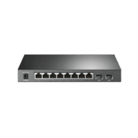 Switch PoE JetStream SDN Administrable 8 puertos 10/100/1000 Mbps + 2 puertos SFP, 8 puertos PoE, 61W, administración centralizada OMADA SDN